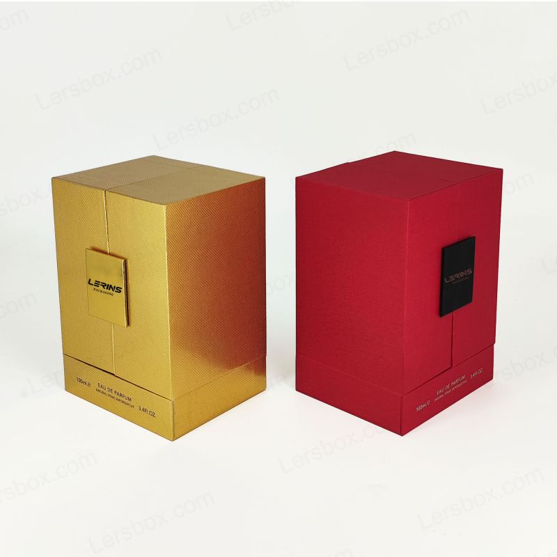Sofisticato scatola di profumo con foglio dorato personalizzato e inserto EVA, coperchio e design di base HP016