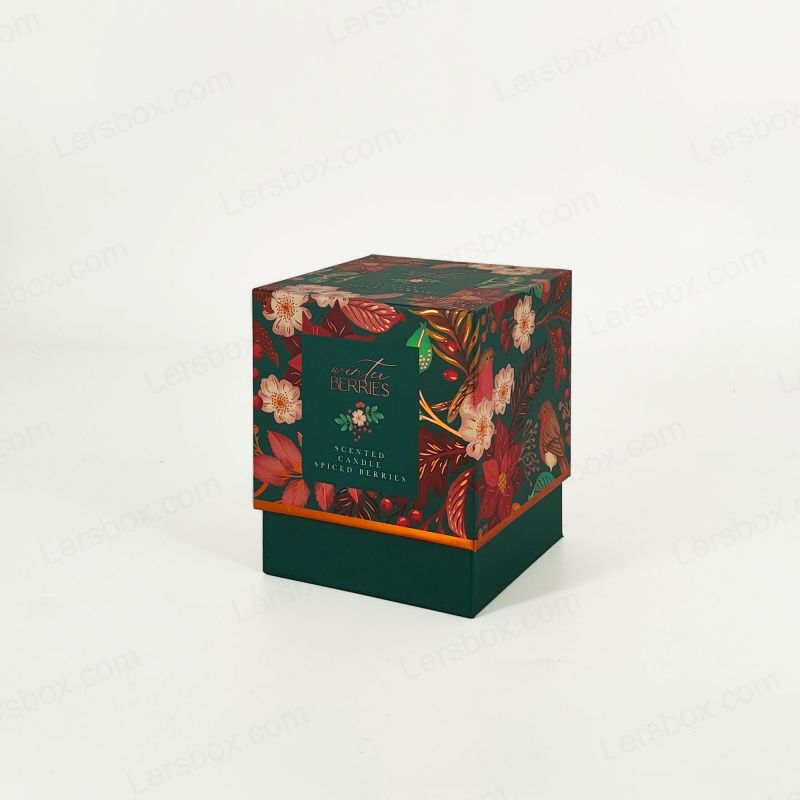 Box per profumi in foglio d'oro con vassoio in schiuma Eva e design artigianale robusto HP022