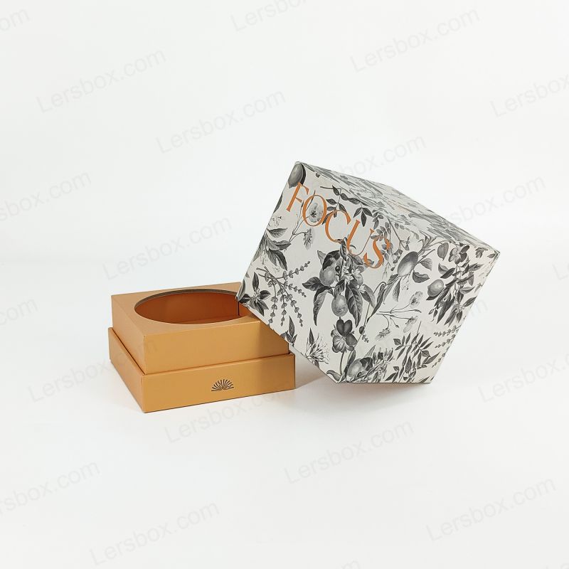 Box per profumi in foglio d'oro con vassoio in schiuma Eva e design artigianale robusto HP022