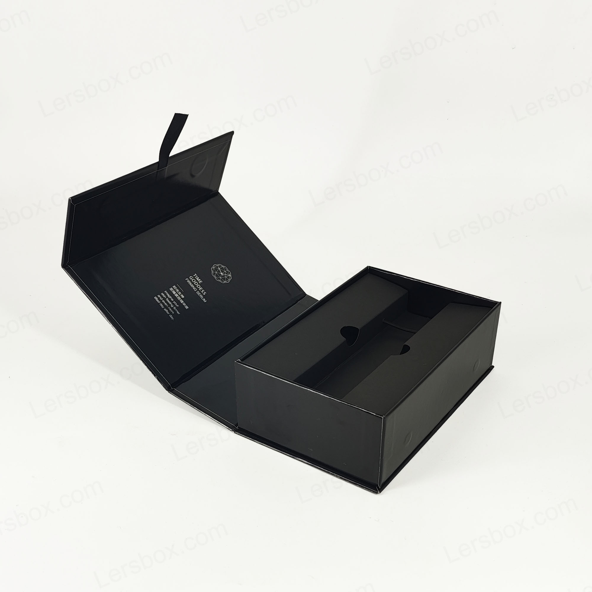 Box per profumi con foglio dorato con coperchio rigido e inserto EVA per una lussuosa presentazione HP021