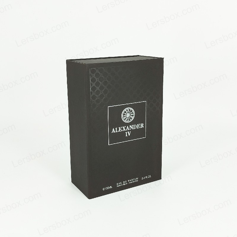 Box per profumi con foglio dorato con coperchio rigido e inserto EVA per una lussuosa presentazione HP021
