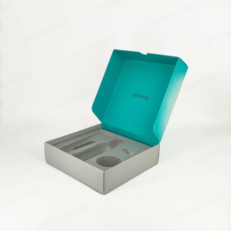 Scatole di estremità di carta pieghevole per archiviazione efficiente ed eleganti soluzioni di imballaggio dei prodotti PTE003