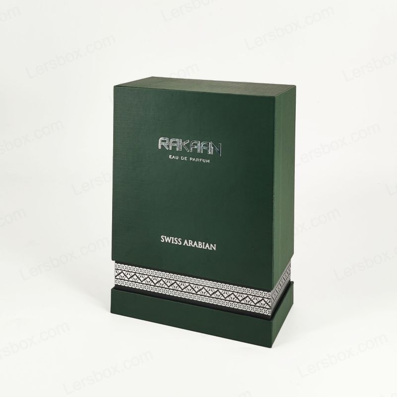 Esclusiva confezione di profumi in foglio d'oro con vassoio EVA e struttura rigida HP024