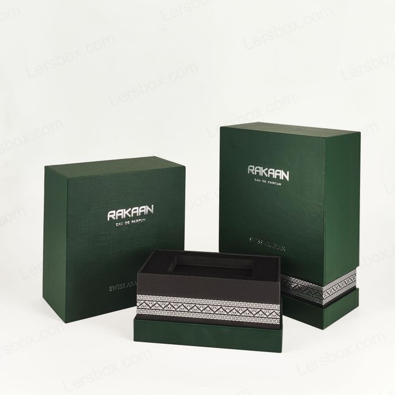 Esclusiva confezione di profumi in foglio d'oro con vassoio EVA e struttura rigida HP024