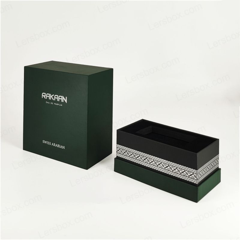 Esclusiva confezione di profumi in foglio d'oro con vassoio EVA e struttura rigida HP024