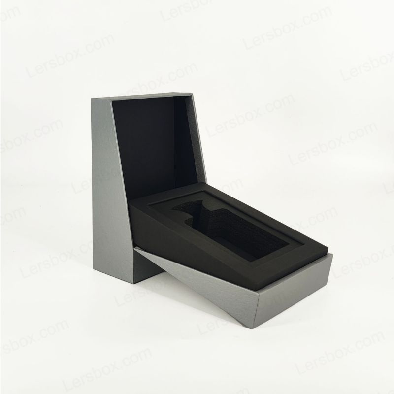 Scatola di profumi in foglio d'oro di lusso con vassoio in schiuma EVA e elegante base di coperchio HP025