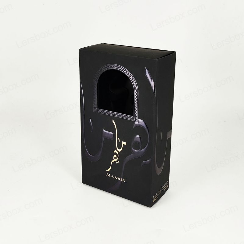 Box di profumo fatti a mano con foglio di foglio d'oro, vassoio EVA e costruzione rigida HP027