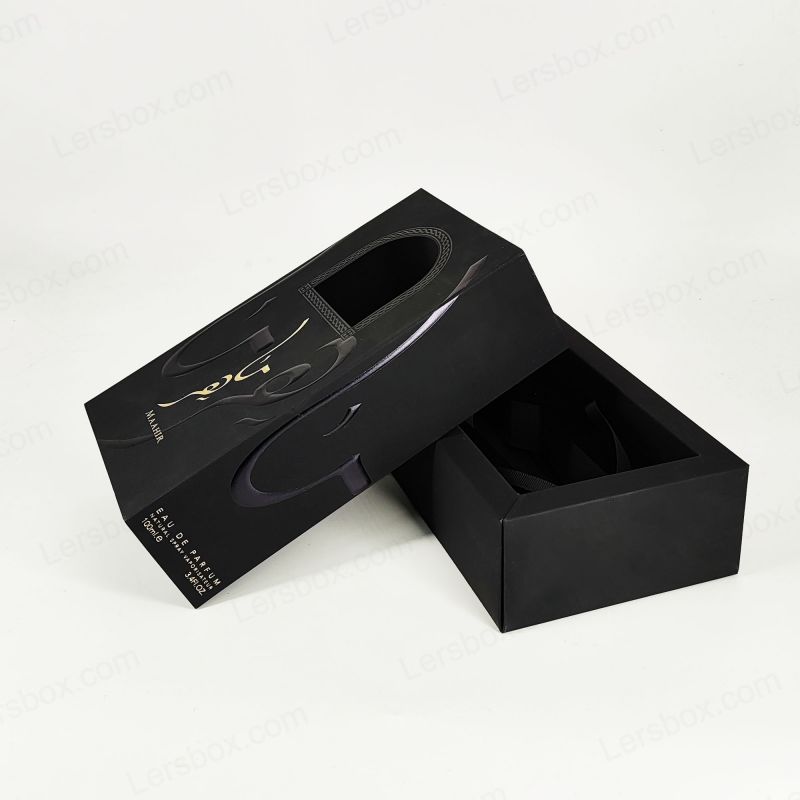 Box di profumo fatti a mano con foglio di foglio d'oro, vassoio EVA e costruzione rigida HP027