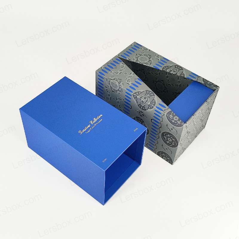 Box per profumi in foglio d'oro premium con vassoio in schiuma EVA e coperchio robusto e design di base HP029