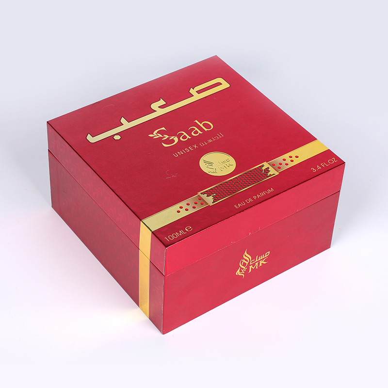 Scatola di profumo Golden Dawn con bordo grigio da 2 mm