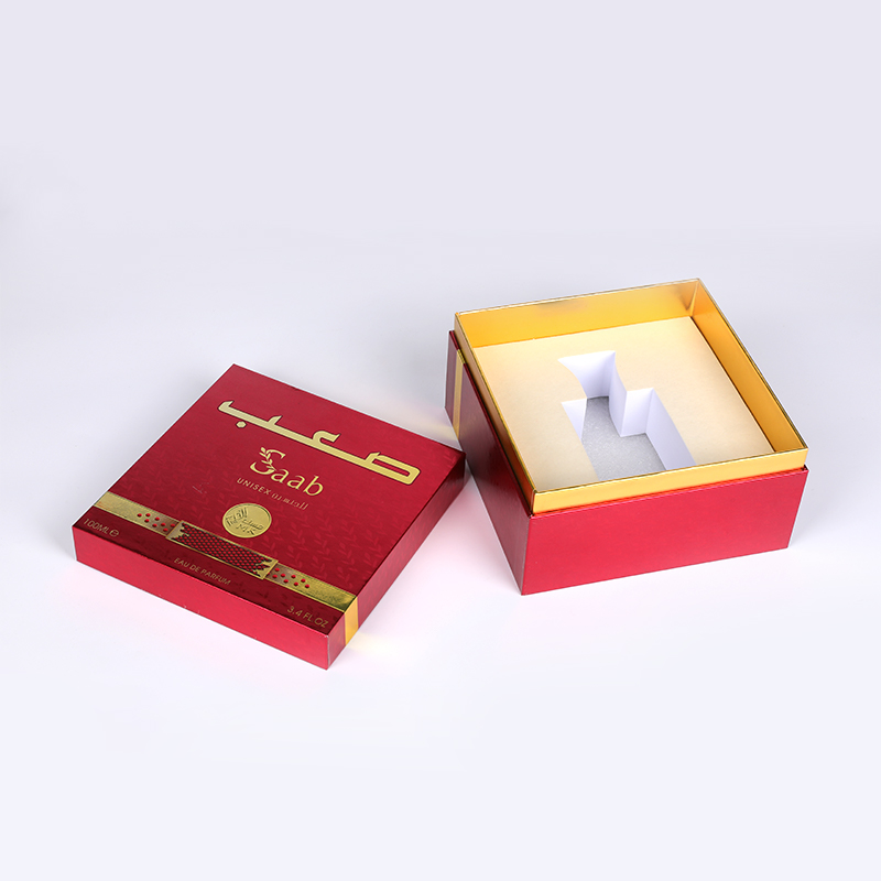 Scatola di profumo Golden Dawn con bordo grigio da 2 mm